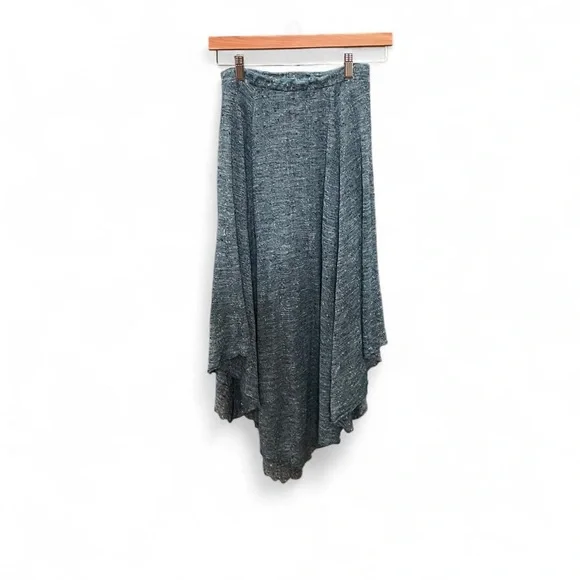 Free People FP Beach starry eye maxi skirt Aqua Marled XS EUC 2016 - Picture 2 of 8